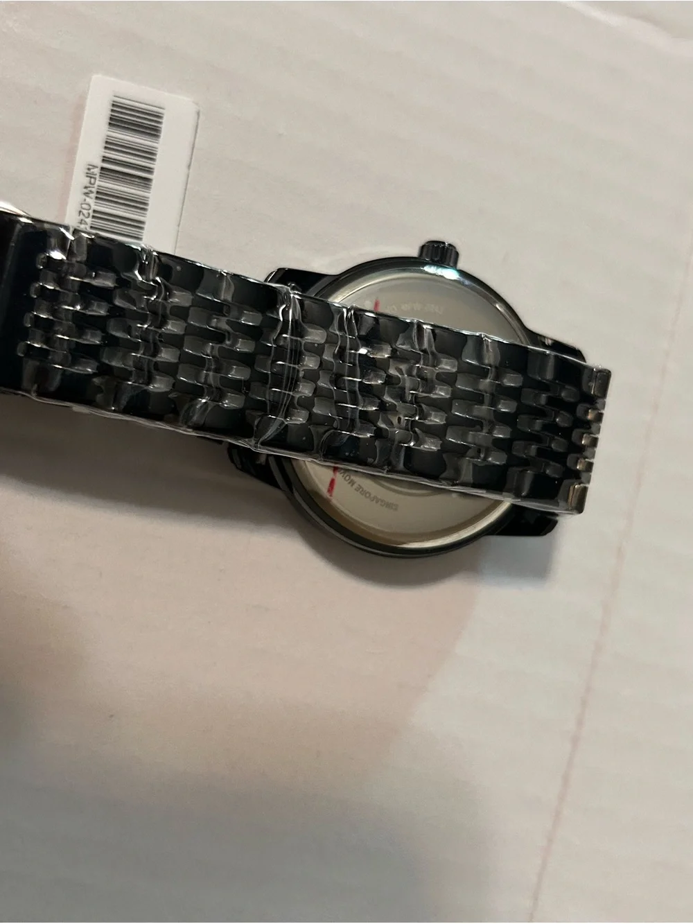 Men's Black Stainless Steel Watch